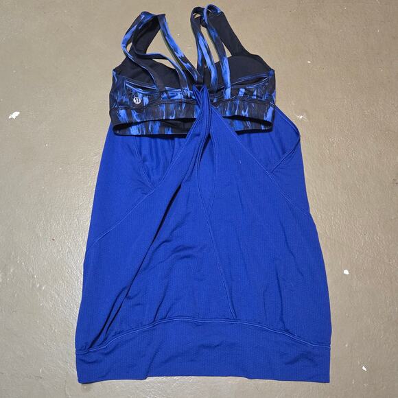 Lululemon Nouveau Limits Tank Top in Sapphire Blue Women's Size 4 - Picture 6 of 7